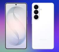 Visuel Samsung Galaxy S26 en blanc // Source : Evan Blass (montage Frandroid)