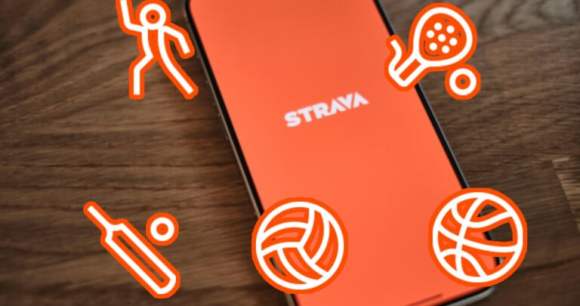 Les nouveaux sports proposés sur Strava // Source : Montage Frandroid / appshunter.io sur Unsplash