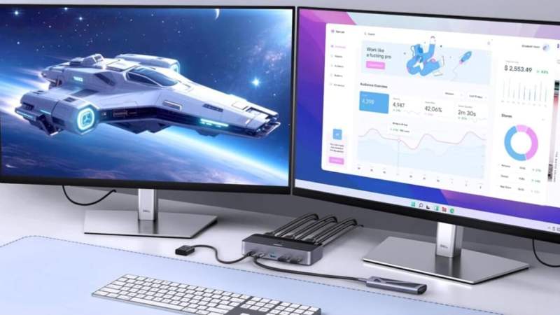 Ce switch HDMI KVM à -30&nbsp;% vous permet de gérer deux PC avec deux écrans (et il supporte la 8K)