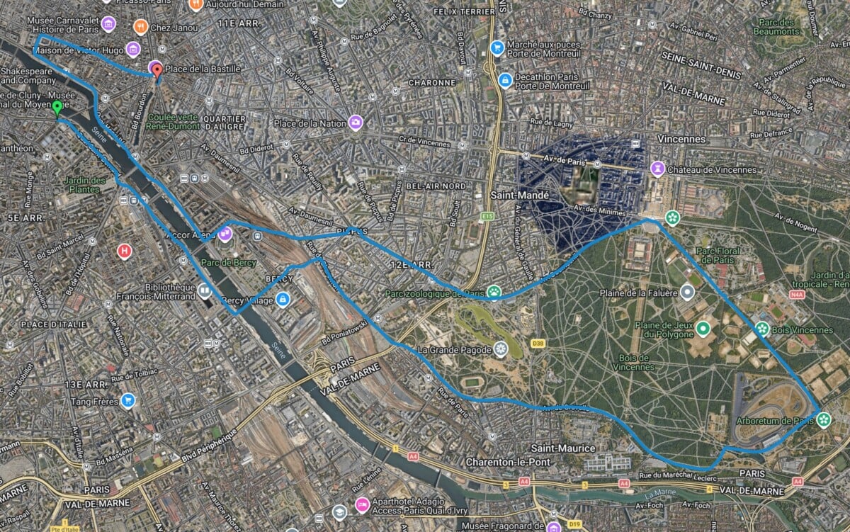 Suivi GPS de la Garmin Fenix 8 Suivi GPS de la Garmin Fenix 8