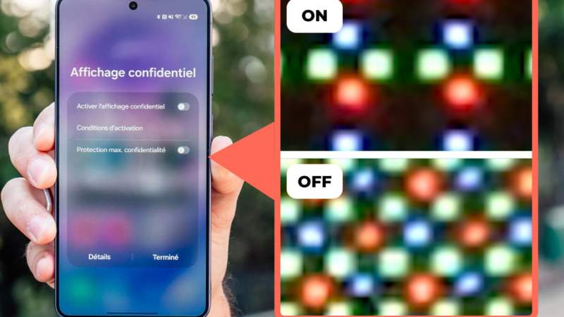 Samsung Galaxy S26 Ultra&nbsp;: voici ce que font les pixels quand vous activez l&rsquo;affichage confidentiel