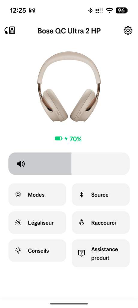 Bose application casques et &eacute;couteurs // Source : Sylvain Pichot - Frandroid