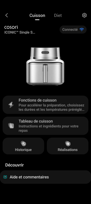 Cosori Iconic - app VeSync2