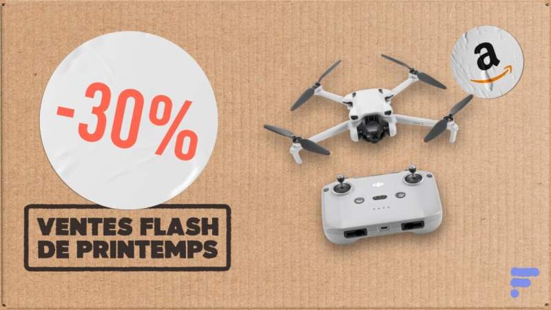 Le DJI Mini 3, petit drone 4K, voit son prix chuter pendant les Ventes Flash d’Amazon