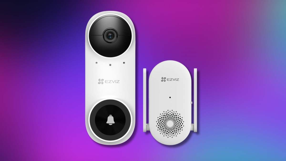 Image Ce pack Ezviz avec sonnette connectée sans fil 2K + carillon coûte moins de 55 €, mais ça ne va pas durer