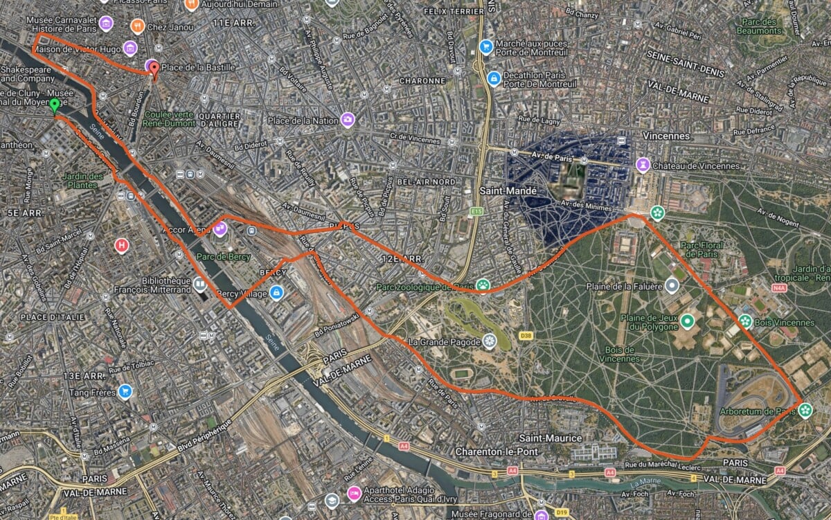 Suivi GPS de la Garmin Instinct Crossover Amoled Suivi GPS de la Garmin Instinct Crossover Amoled