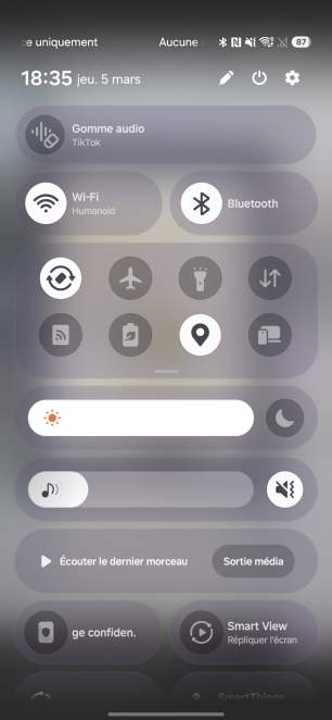 Gomme audio Samsung Galaxy S26 Ultra _20260305_183557_One UI Home