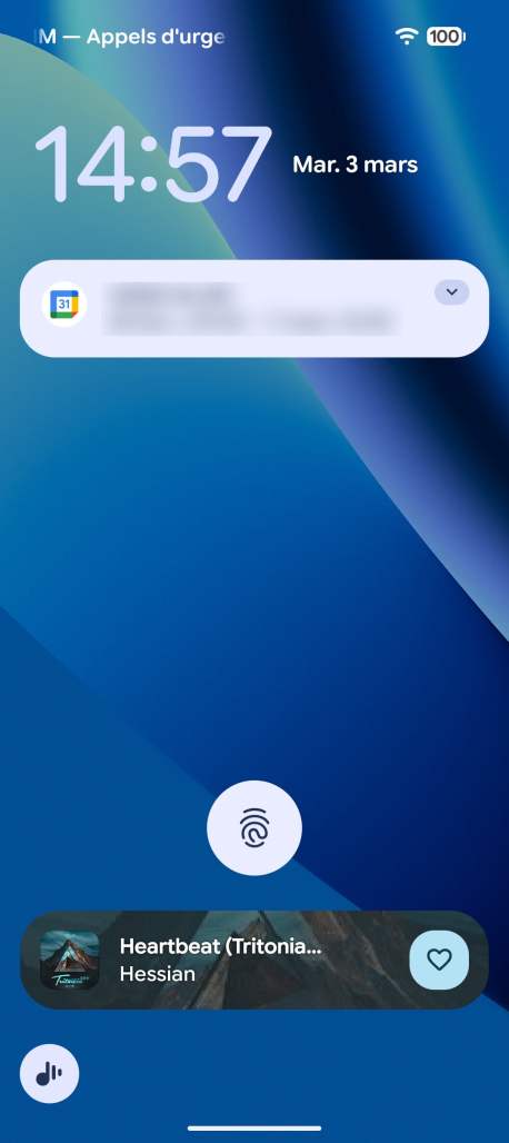 Google En lecture Now Playing // Source : Frandroid