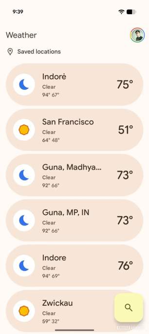 Google Pixel Weather app1