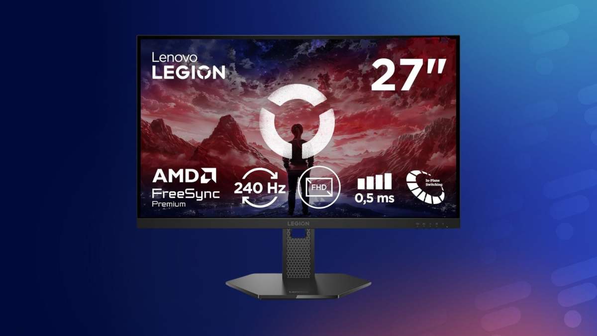 Image Fluidité, réactivité et petit prix : cet écran gaming Lenovo (240 Hz / 0,5 ms) tombe à 123 € sur Amazon