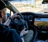 Mercedes-Benz EQS (2026) avec direction steer-by-wire // Source : Mercedes-Benz