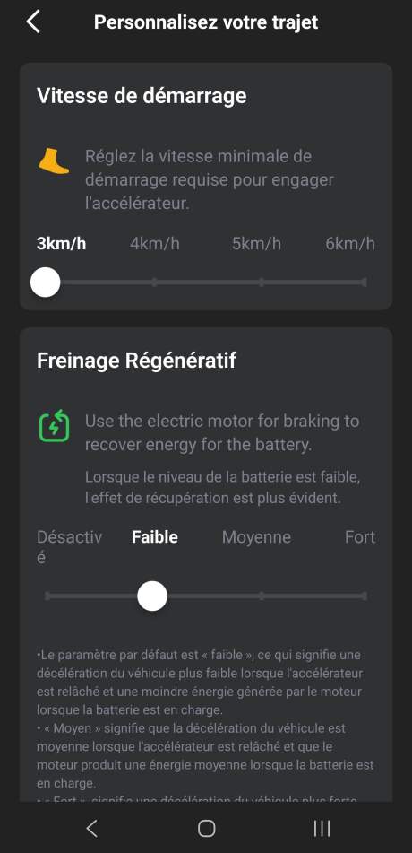 Trottinette électrique Niu KQi 100F application 4