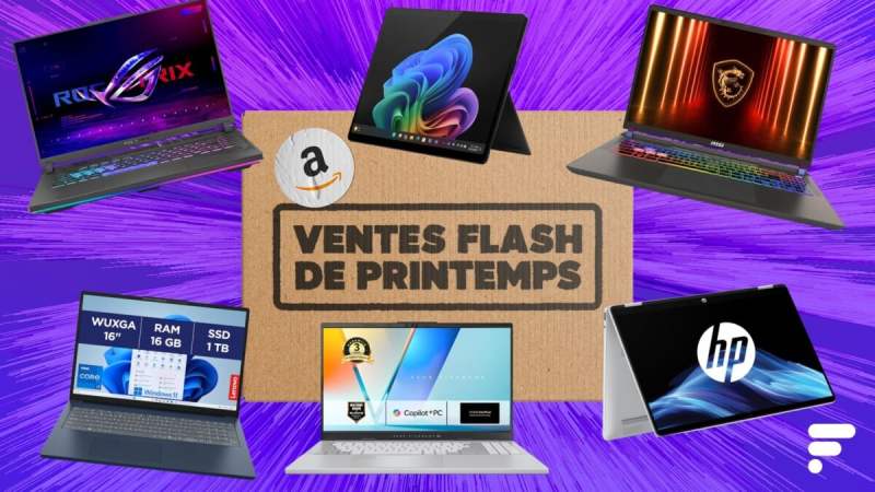 Les Ventes Flash d’Amazon font baisser fortement le prix des PC portables, voici le TOP 8 des offres du week-end à retenir