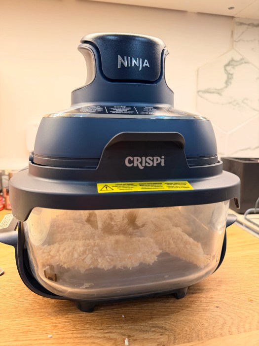 Pendant la cuisson pané panko