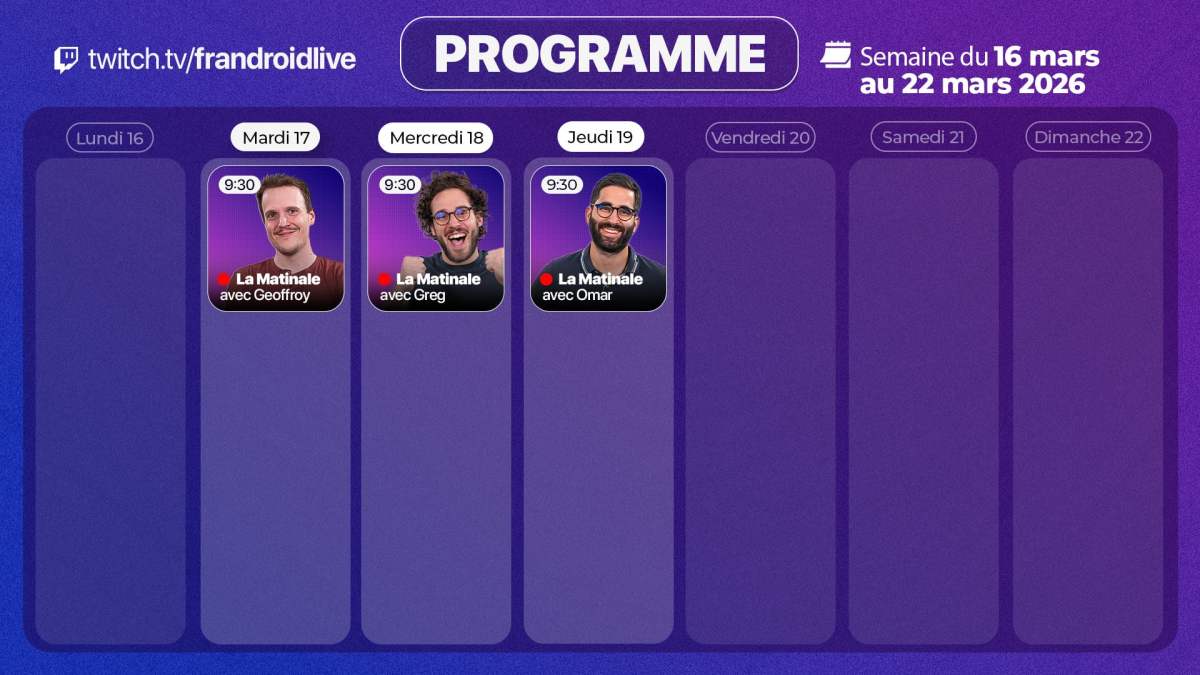 PROGRAMME LIVE TWITCH FRANDROID_16_03