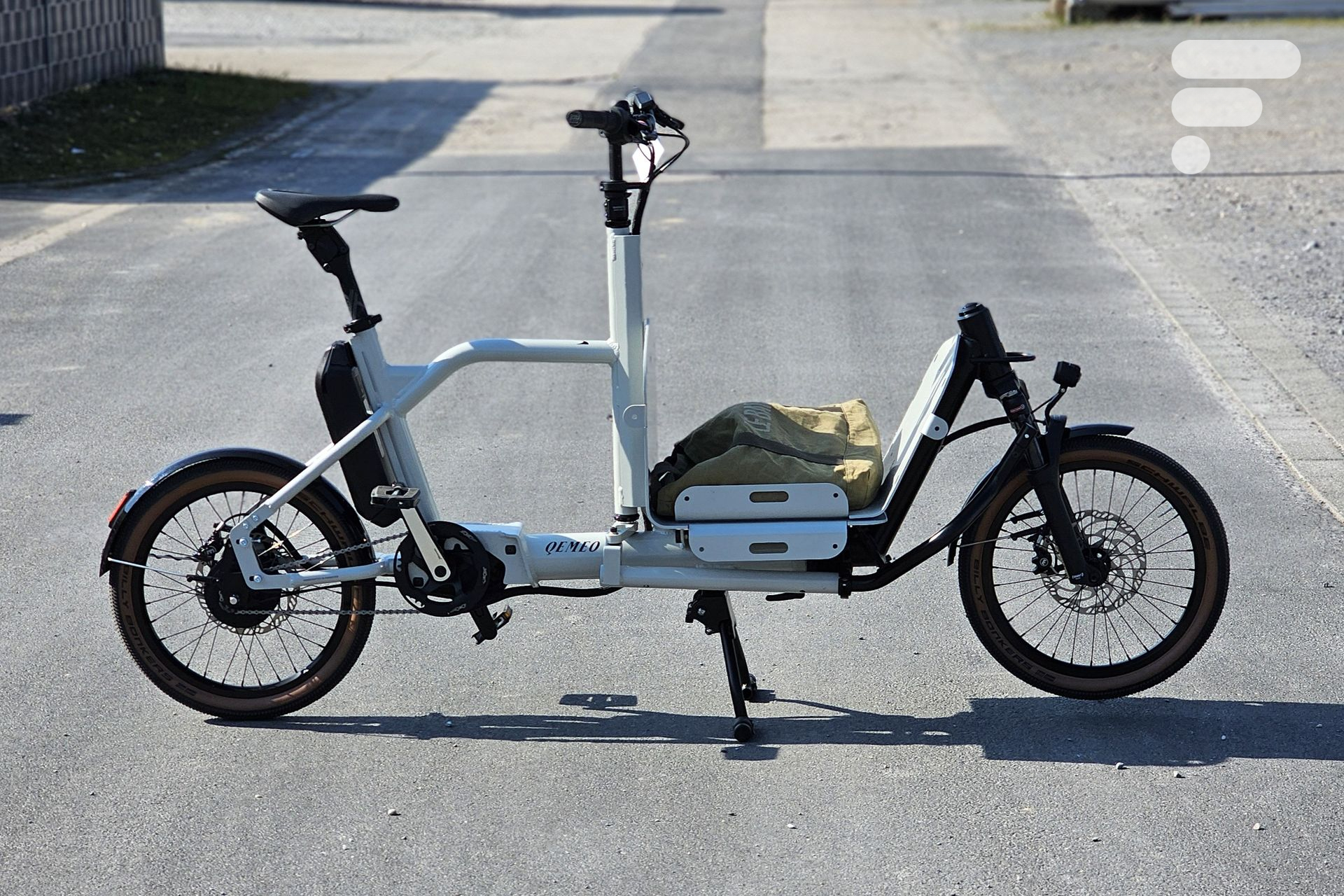 Qemeo vélo cargo électrique biporteur transformable
