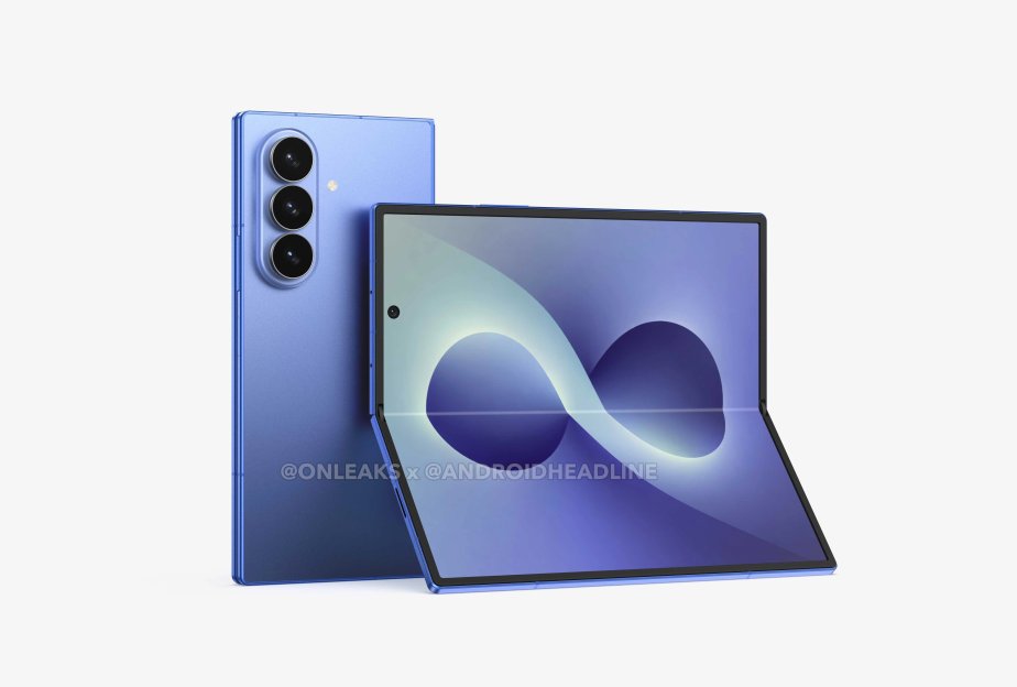 Rendu du Samsung Galaxy Z Fold 8 // Source : OnLeaks x Android Headlines