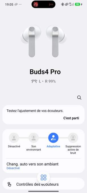 Samsung Galaxy Buds 4 Pro // Source : Tristan Jacquel