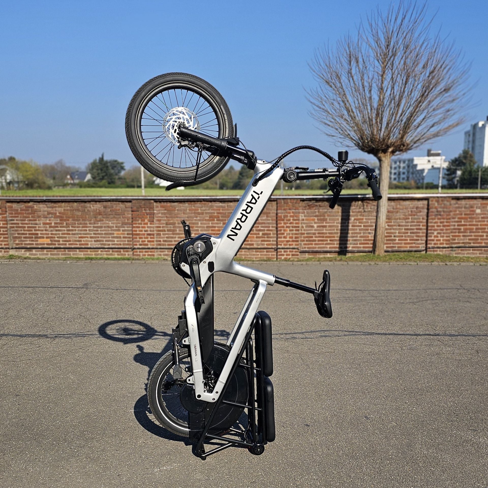 Vélo électrique Test Tarran L1 stockage vertical