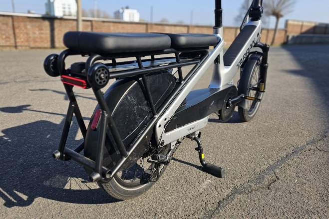 Vélo électrique Test Tarran L1M vélo cargo électrique
