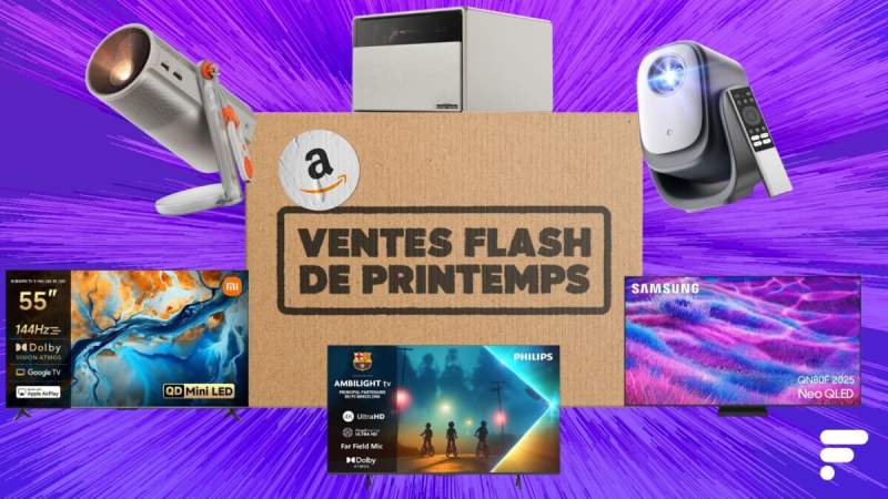 De nombreux TV 4K et vidéoprojecteurs sont en cours de déstockage lors des Ventes Flash d’Amazon