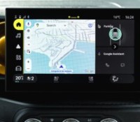 Google Maps sur une Renault Twingo E-Tech (2026) // Source : Renault