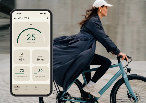 V&eacute;lo &eacute;lectrique Ampler appli 3