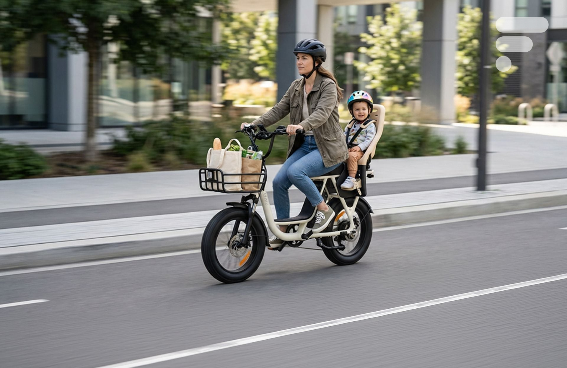 Bicicleta elétrica gorda Niu BQi Utility 200