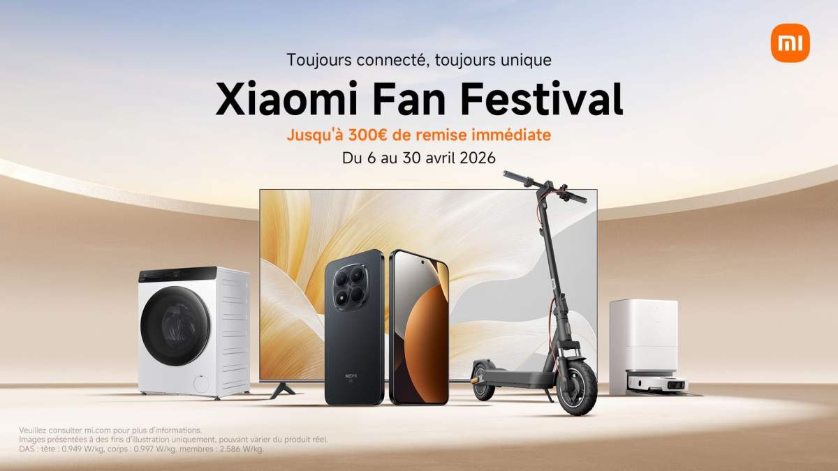 Image Xiaomi Fan Festival : 5 produits phares à prix mini pour les 16 ans de la marque [Sponso]