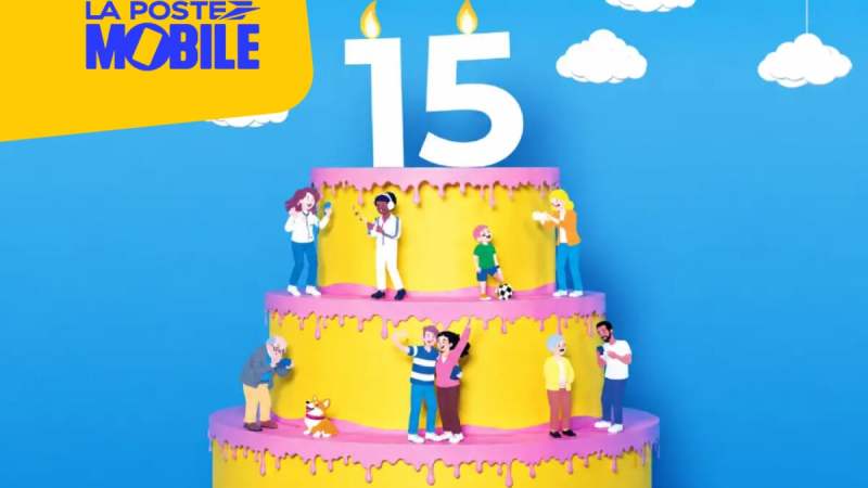 La Poste Mobile a 15 ans et offre 85 Go de plus sur son forfait phare, sans toucher au prix