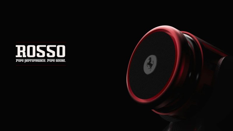 Enceinte Rosso : l’esthétique des feux Ferrari F8 dans l’audio domestique