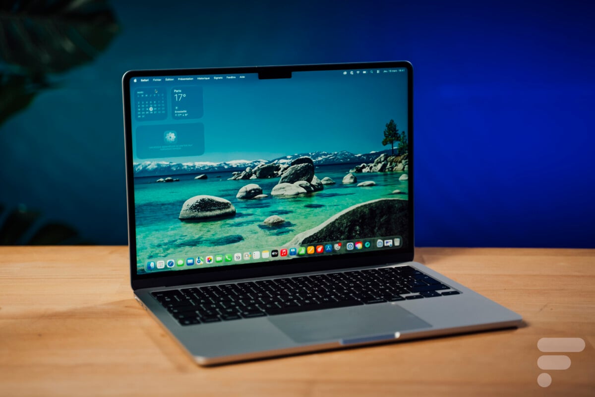 L'Apple MacBook Air 13 M5 // Source : Chloé Pertuis pour Frandroid L'Apple MacBook Air 13 M5 // Source : Chloé Pertuis pour Frandroid