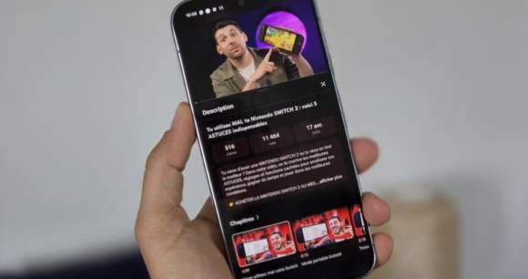 L'application YouTube sur smartphone. // Source : Frandroid