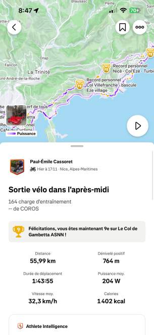 Essai Coros Dura // Source : Paul-Émile CASSORET pour Frandroid