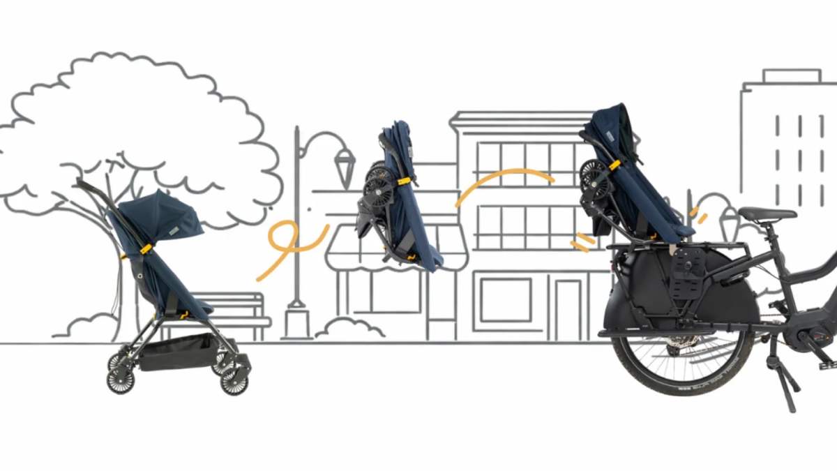 Image Cette poussette se transforme en siège vélo en quelques secondes seulement : voici le FAAR Ride