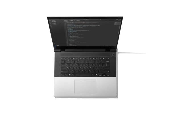 FW16-Onepiece-Haptic-Touchpad-Onepiece-Keyboard-On-Laptop-Topdown