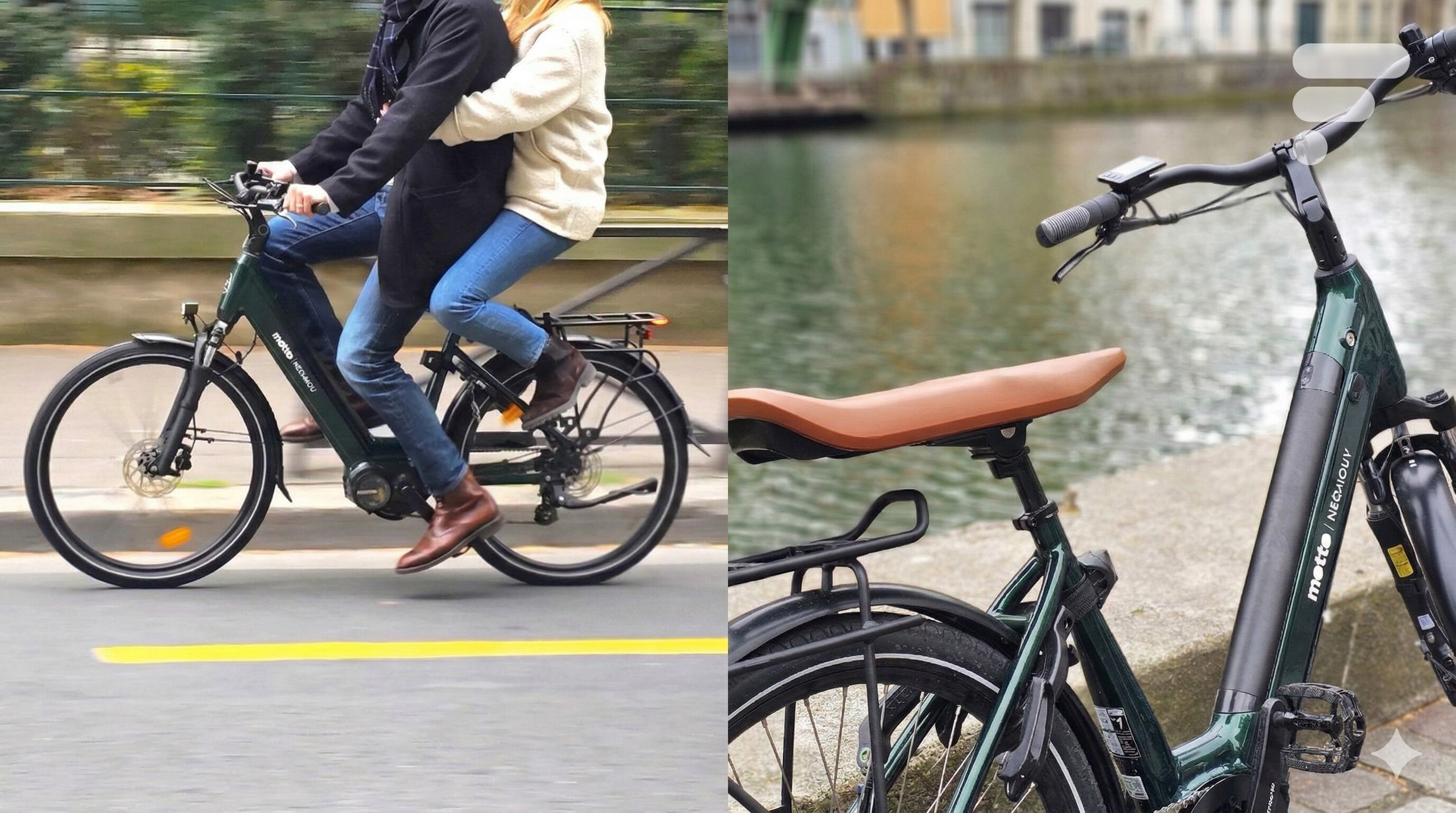 Teste de bicicleta de dois lugares Selle Jallot