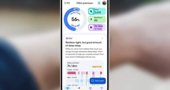 La nouvelle application Fitbit // Source : Google La nouvelle application Fitbit // Source : Google