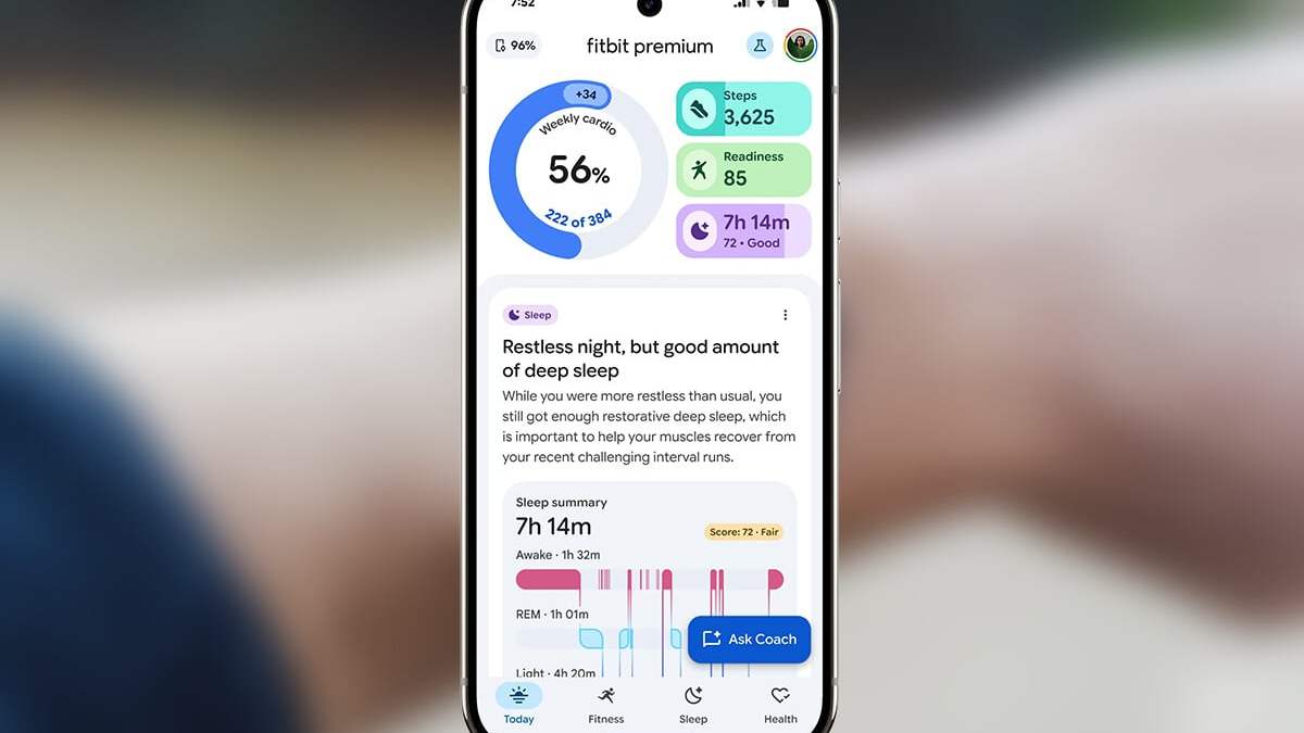 La nouvelle application Fitbit