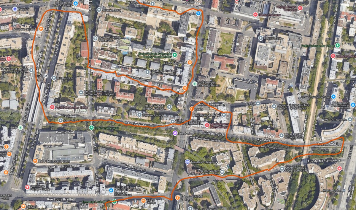 Suivi GPS de la Polar Street X