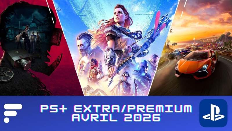 PS Plus Extra et Premium en avril 2026&nbsp;: de Horizon Zero Dawn à The Crew Motorfest, voici les jeux qui débarquent le 21 avril