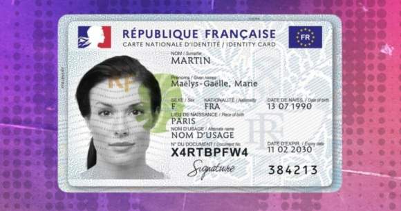 La nouvelle carte d’identité biométrique (pour illustration) // Source : Ministère de l'Intérieur (montage Frandroid)