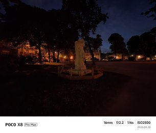 Poco X8 Pro Max - Nuit 16 mm