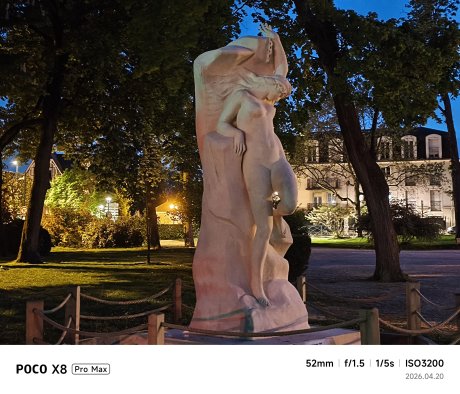 Poco X8 Pro Max - Nuit 52 mm