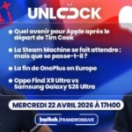 Apple perd son patron, OnePlus quitte l&rsquo;Europe et le mystère Steam Machine : suivez en direct notre émission Unlock Talk