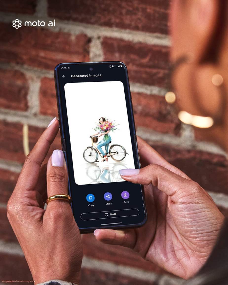 Produtividade de IA da família razr 70