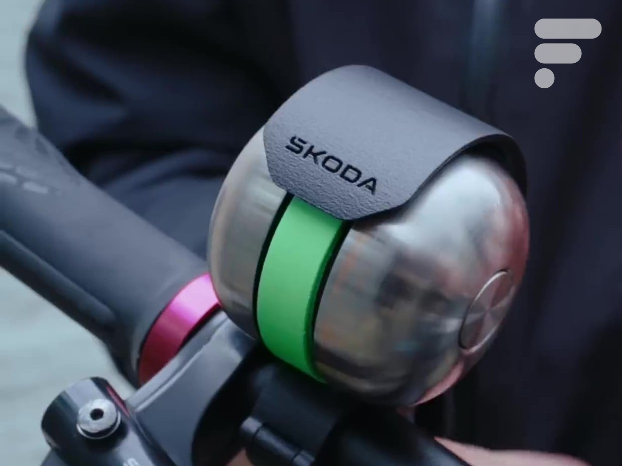 Sonnette vélo Skoda DuoBell anti bruit