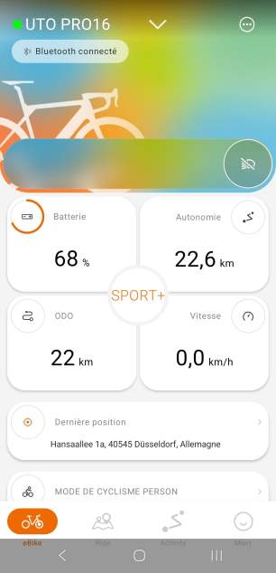 UTO PRO16 application Bafang 1 UTO PRO16 application Bafang 1