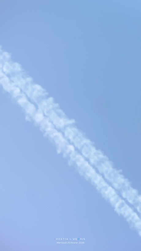 Vaonis Hestia - test - 16 Les traces de l'avion