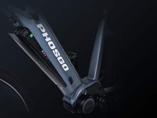 V&eacute;lo &eacute;lectrique solaire Phosgo batterie